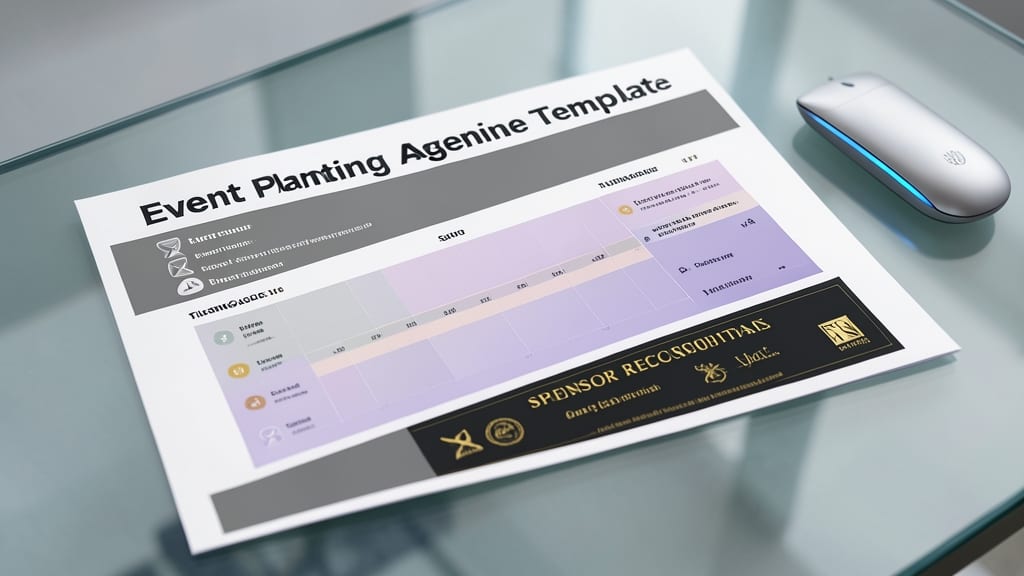 Event Planning Agenda Template